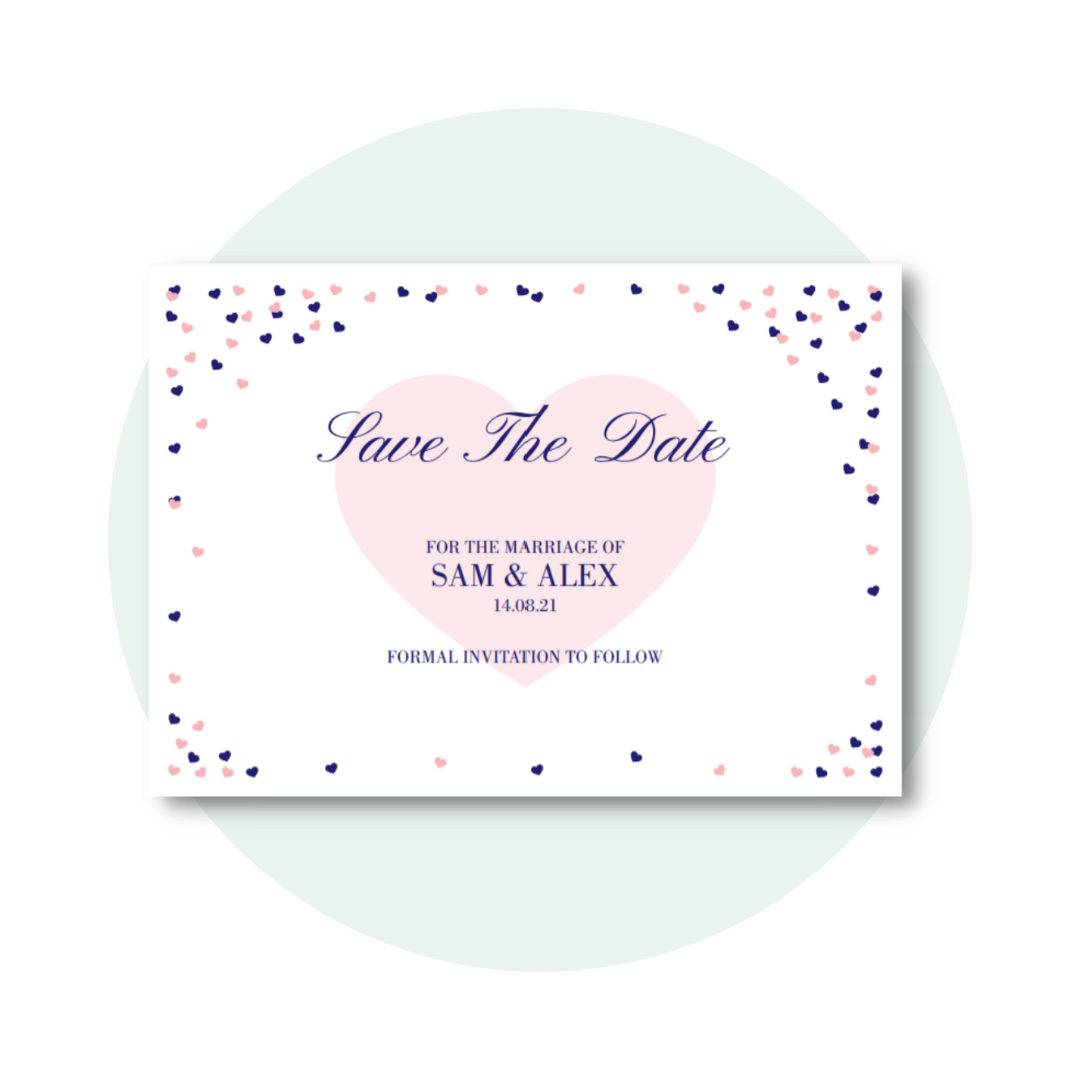 Julia Save the Date in Pink